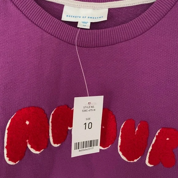 NWT! Rockets of Awesome Amour Dollman Crew Sweatshirt - Picture 9 of 12